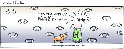 Alice© Cartoon - "One Of Those Days" in Color